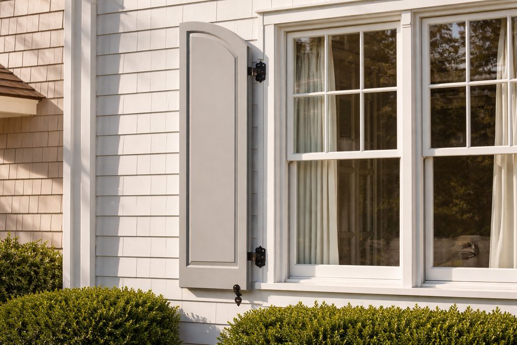 Poplar Arched Shutters