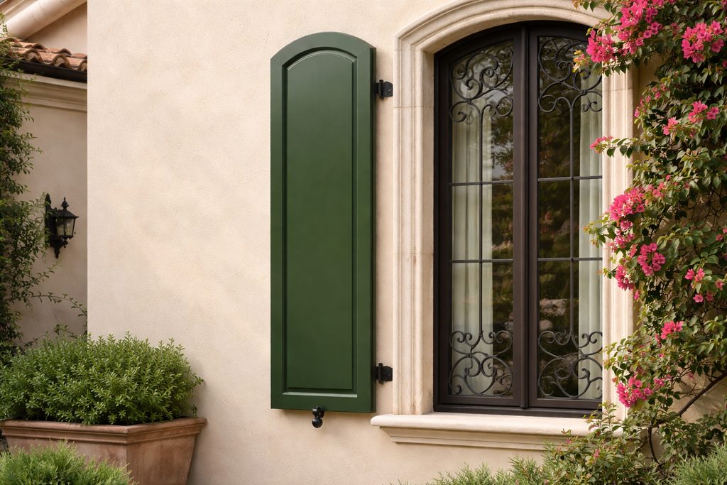 Western Red Cedar Arched Shutters