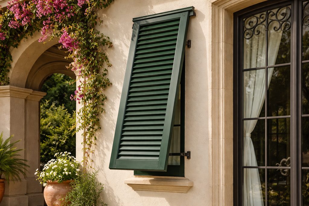 Cherry Bahama Shutters
