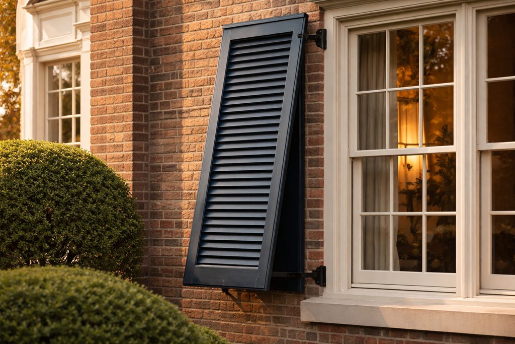 Red Oak Bermuda Shutters