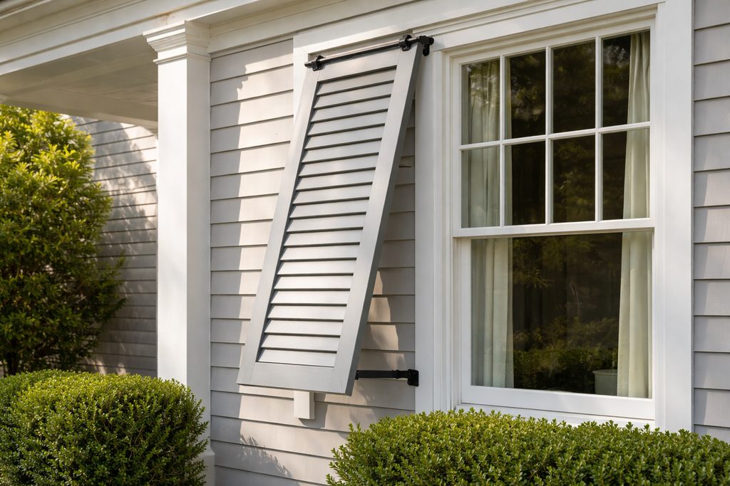 Sapele Bermuda Shutters