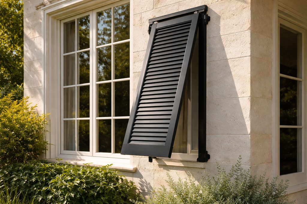 Teak Bermuda Shutters