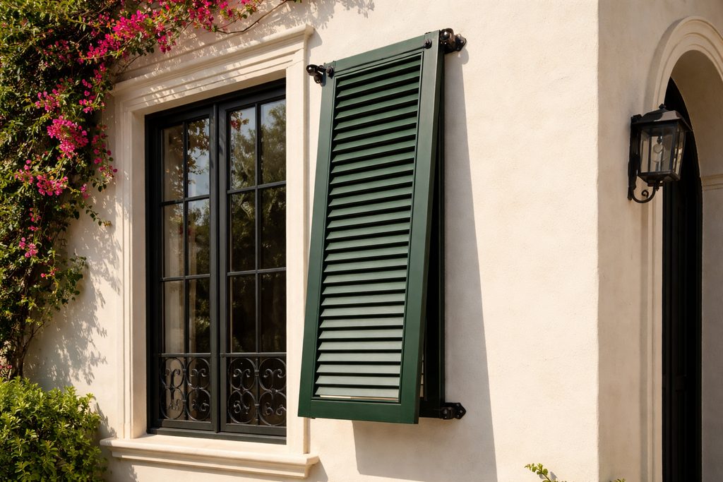 Western Red Cedar Bermuda Shutters