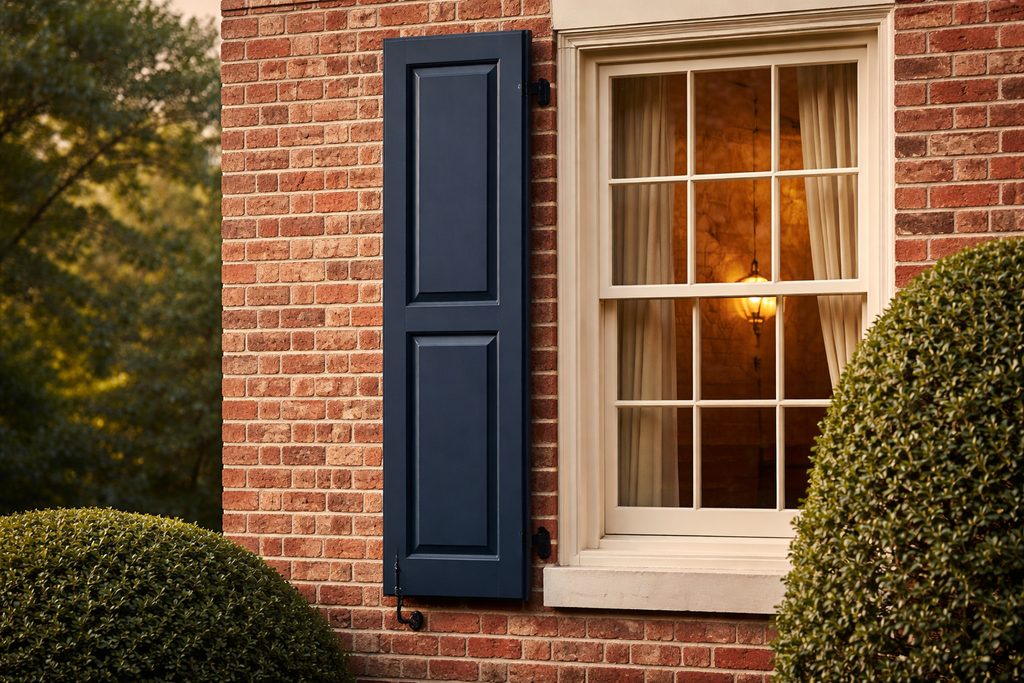 Knotty Alder Flat Panel Shutters