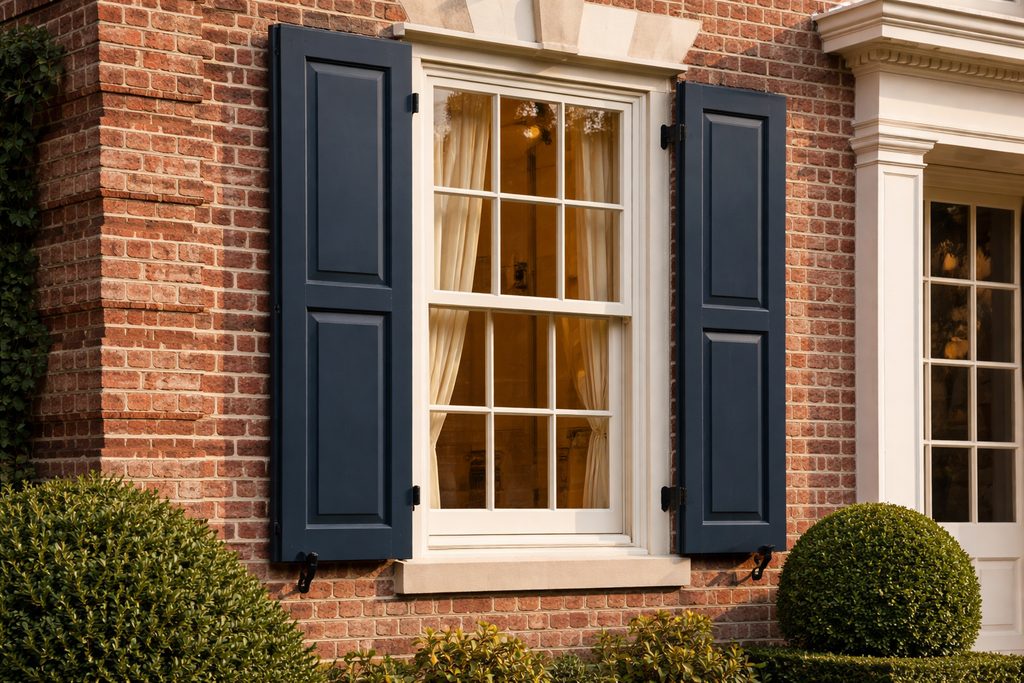 Red Oak Flat Panel Shutters