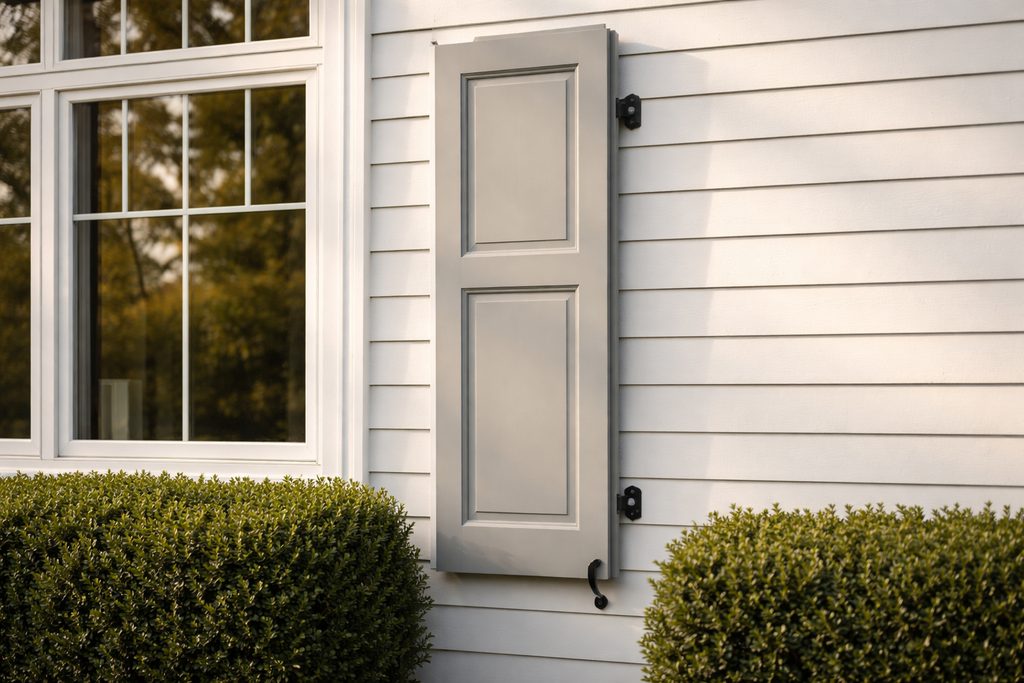 Sapele Flat Panel Shutters