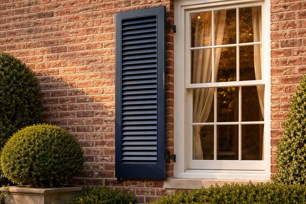 Spanish Cedar Louvered Shutters