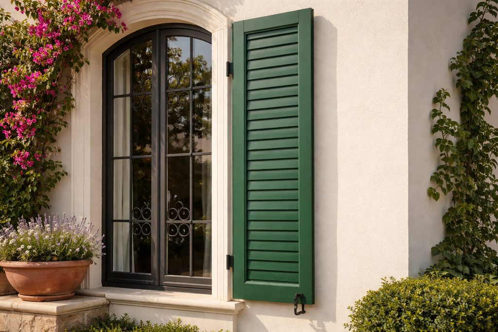 Western Red Cedar Louvered Shutters