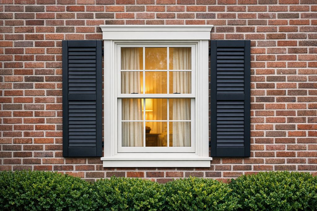White Oak Louvered Shutters