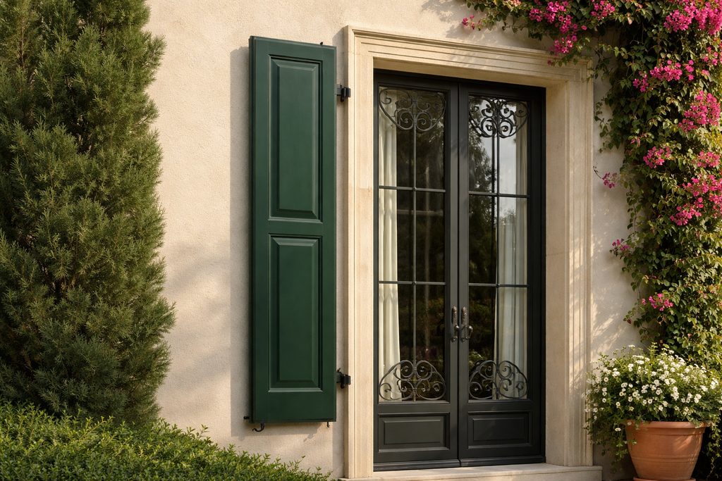Cypress Raised Panel Shutters