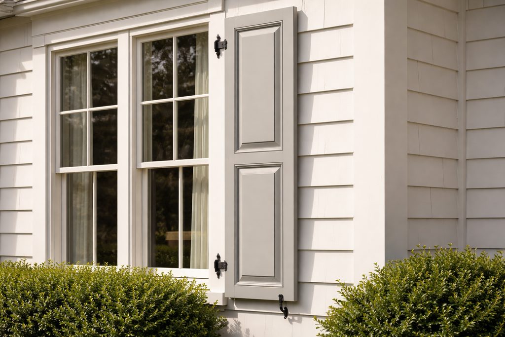 Poplar Raised Panel Shutters