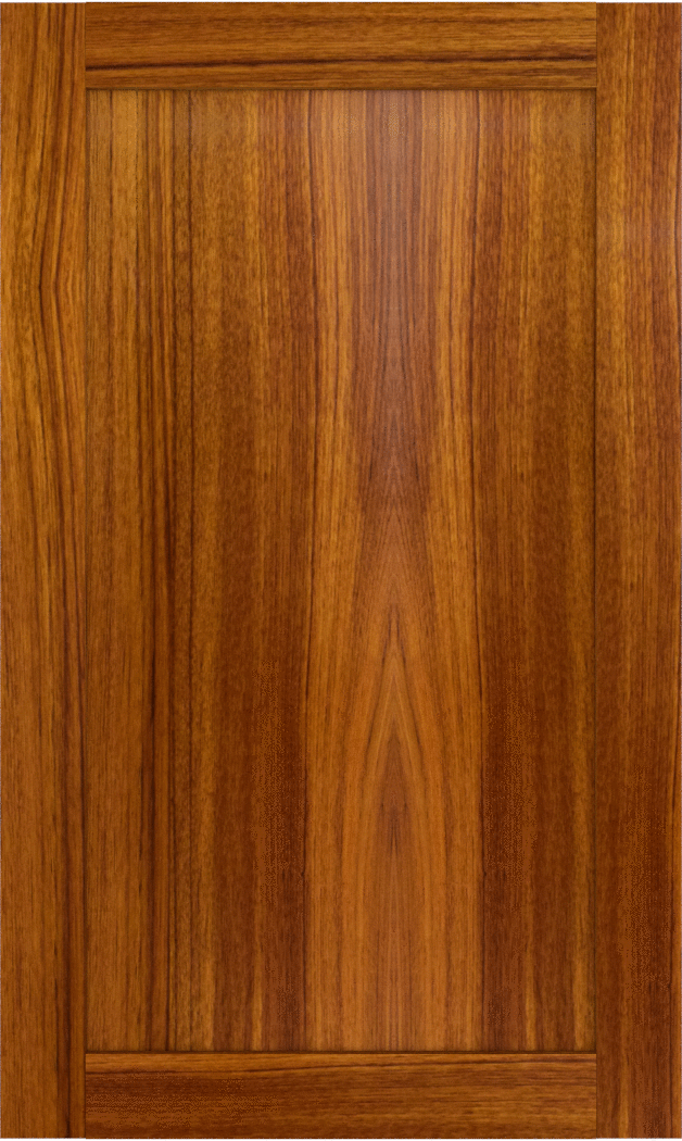 Custom Made Flat Panel Teak Cabinet Doors