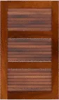 Louvered 33 33 33 Mahogany Cabinets