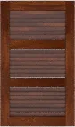 Louvered 33 33 33 Sapele Cabinets