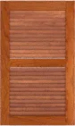 Louvered 50 50 Cherry Cabinets