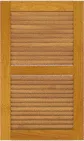 Louvered 50 50 Cypress Cabinets
