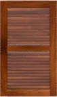 Louvered 50 50 Mahogany Cabinets
