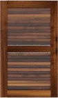 Louvered 50 50 Walnut Cabinets