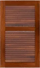 Louvered 60 40 Mahogany Cabinets