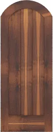 Arched Church Walnut Doors