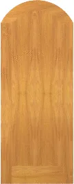 Arched Crescent Cypress Doors