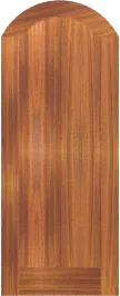 Arched Crescent Teak Doors