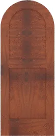Arched Crest Mahogany Doors