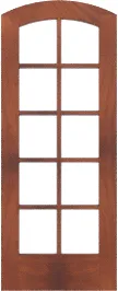 Arched Triomphe Mahogany Doors