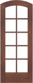Arched Triomphe Sapele Doors