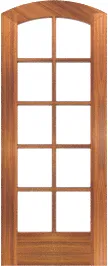 Arched Triomphe Teak Doors