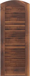 Arched Virgin Island Walnut Doors