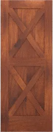 Barn Double X Mahogany Doors