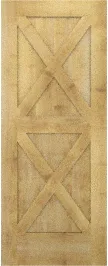 Barn Double X Maple Doors