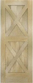 Barn Double X Poplar Doors