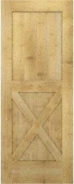 Barn Single X Maple Doors