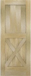 Barn Single X Poplar Doors