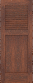 Louvered   Bahama  Sapele  Doors