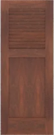 Louvered Bahama Sapele Doors