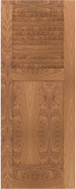 Louvered   Bahama  White  Oak  Doors