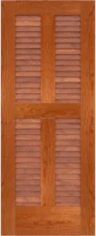 Louvered Biscane Cherry Doors