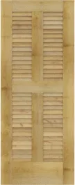 Louvered Biscane Maple Doors