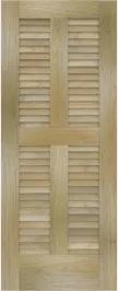 Louvered Biscane Poplar Doors