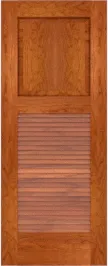 Louvered Havana Cherry Doors