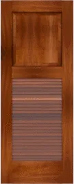 Louvered Havana Mahogany Doors