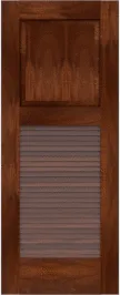 Louvered Havana Sapele Doors