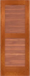 Louvered Key West Cherry Doors