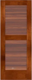 Louvered Key West Mahogany Doors