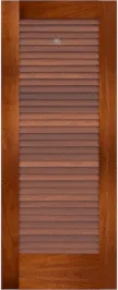 Louvered Nassau Mahogany Doors