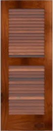 Louvered St John Mahogany Doors