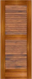 Louvered St John Teak Doors